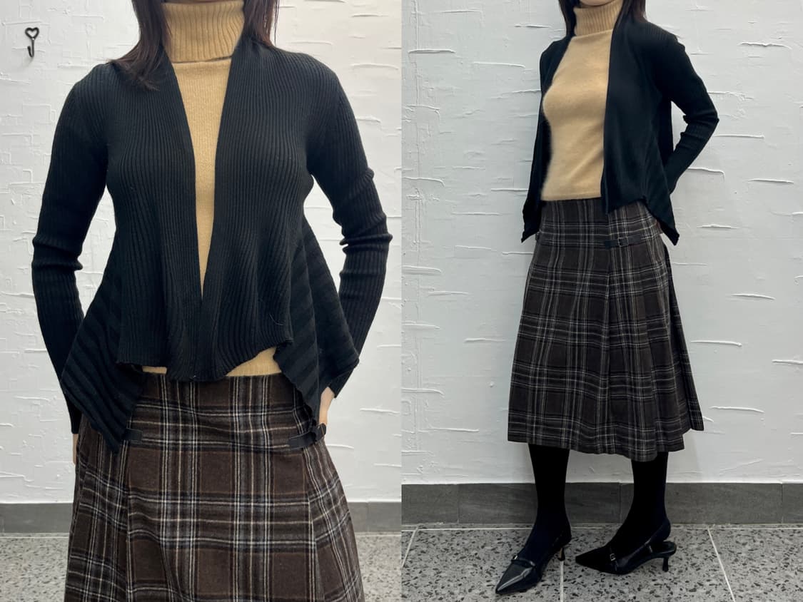 crop flared cardigan 상품이미지1