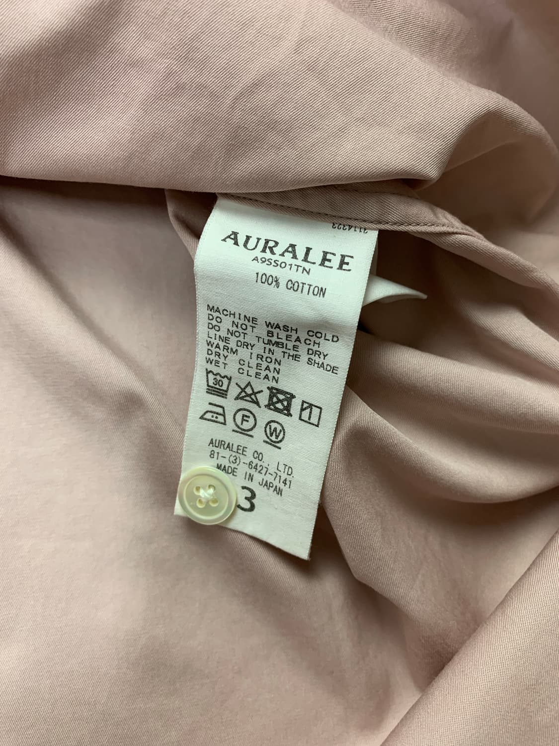 🇯🇵AURALEE WASHED FINX TWILL BIG SHIRTS 상품이미지5