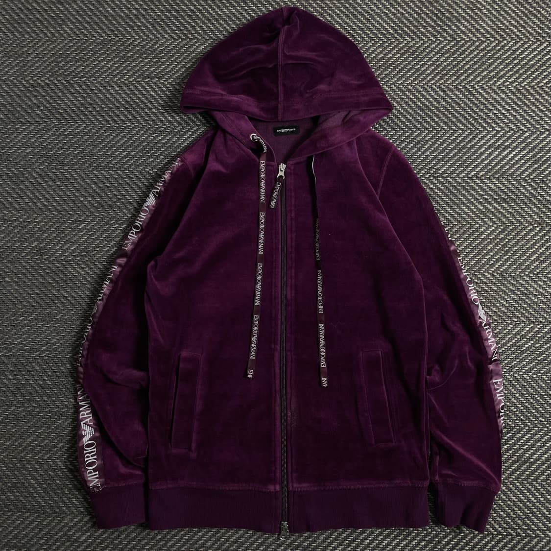 아르마니 y2k 아카이브 벨벳 후디 자켓 y 3897 상품이미지2