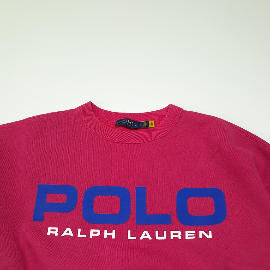 CL866 S 폴로 QR 빅로고 핫핑크 맨투맨 스웻셔츠 상품이미지2