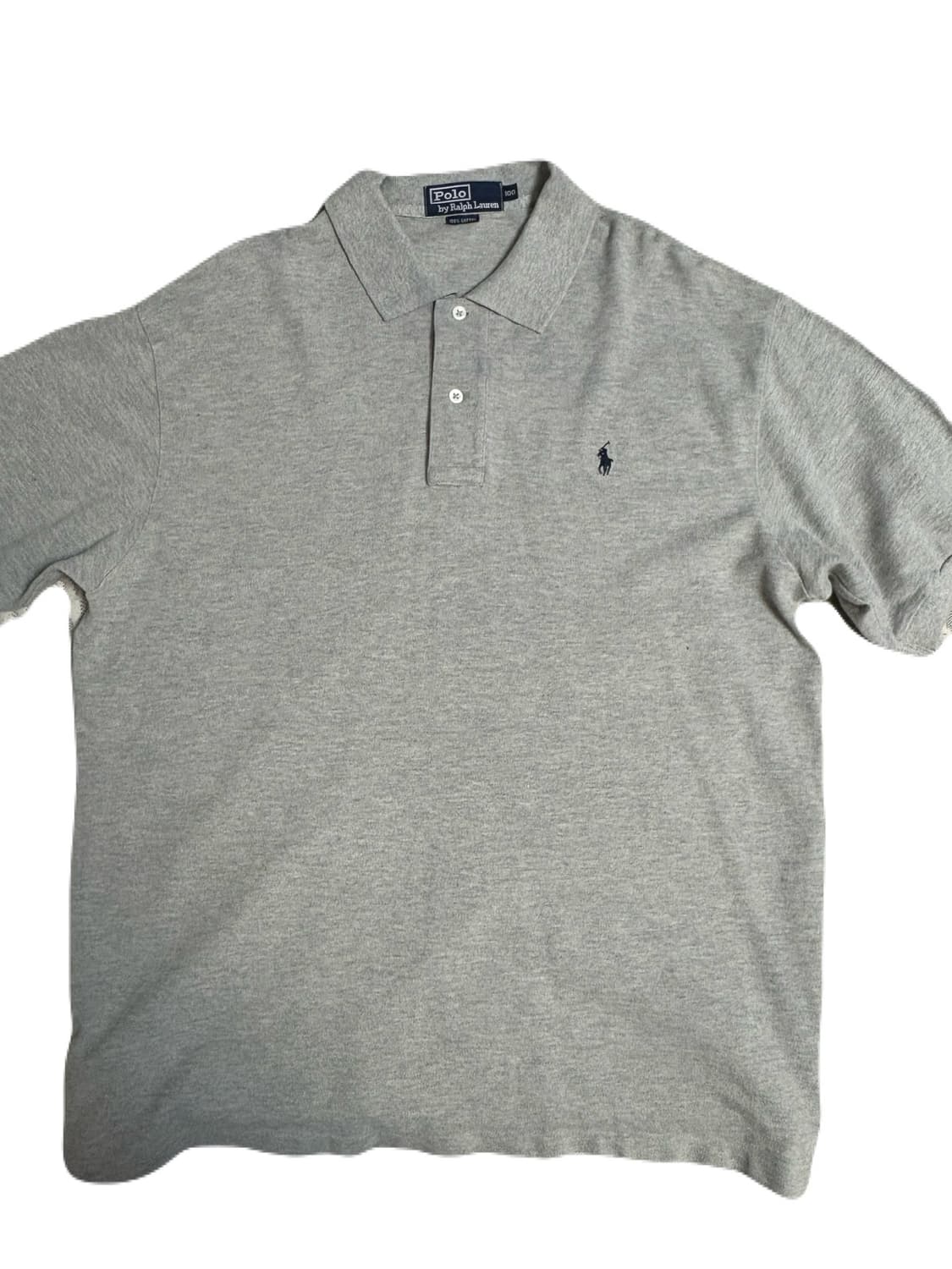 폴로 랄프로렌 그레이 카라 반팔티 100 상품이미지1