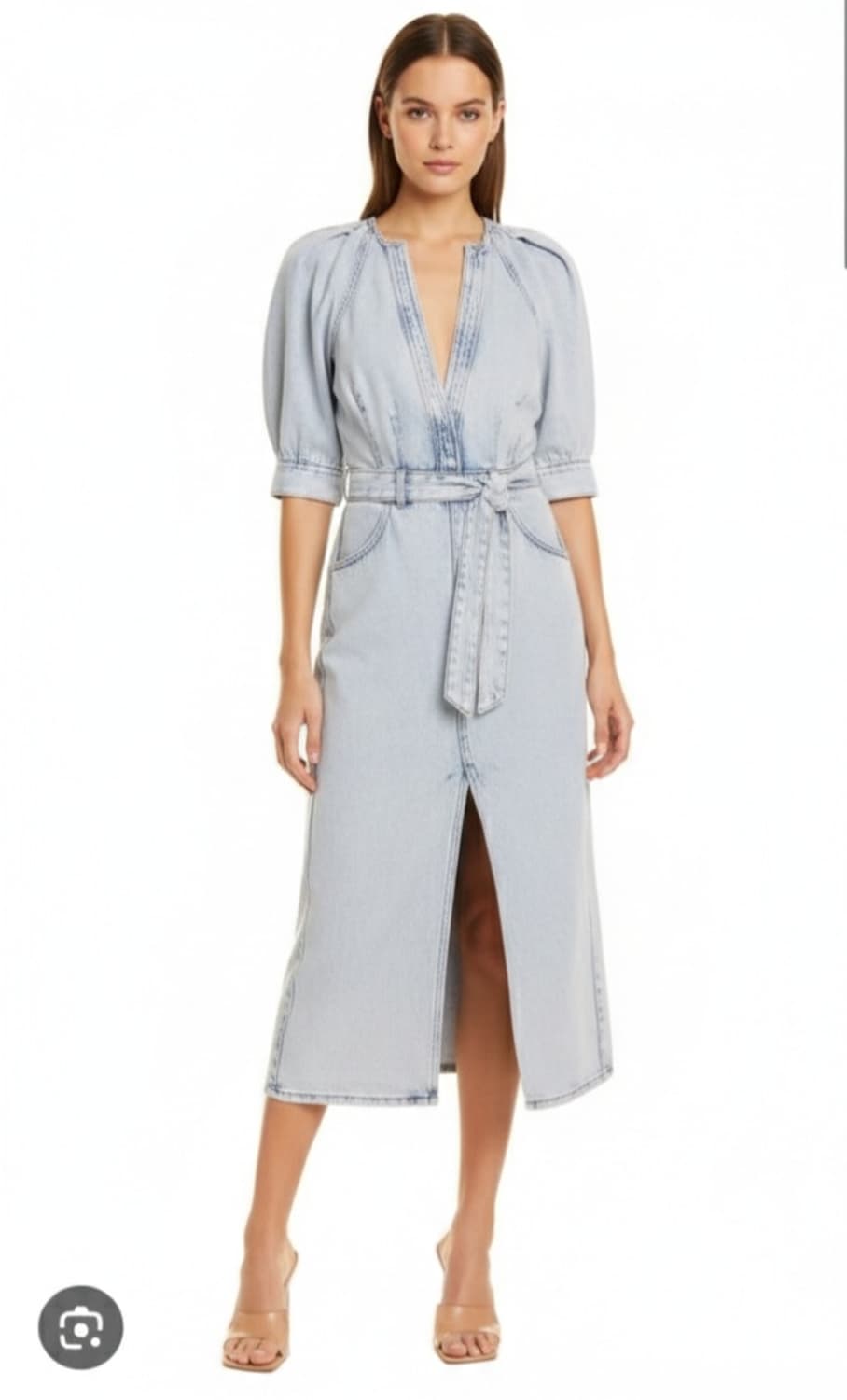(USA)IRO 이로 아이스워싱 데님 원피스 44사이즈 상품이미지2