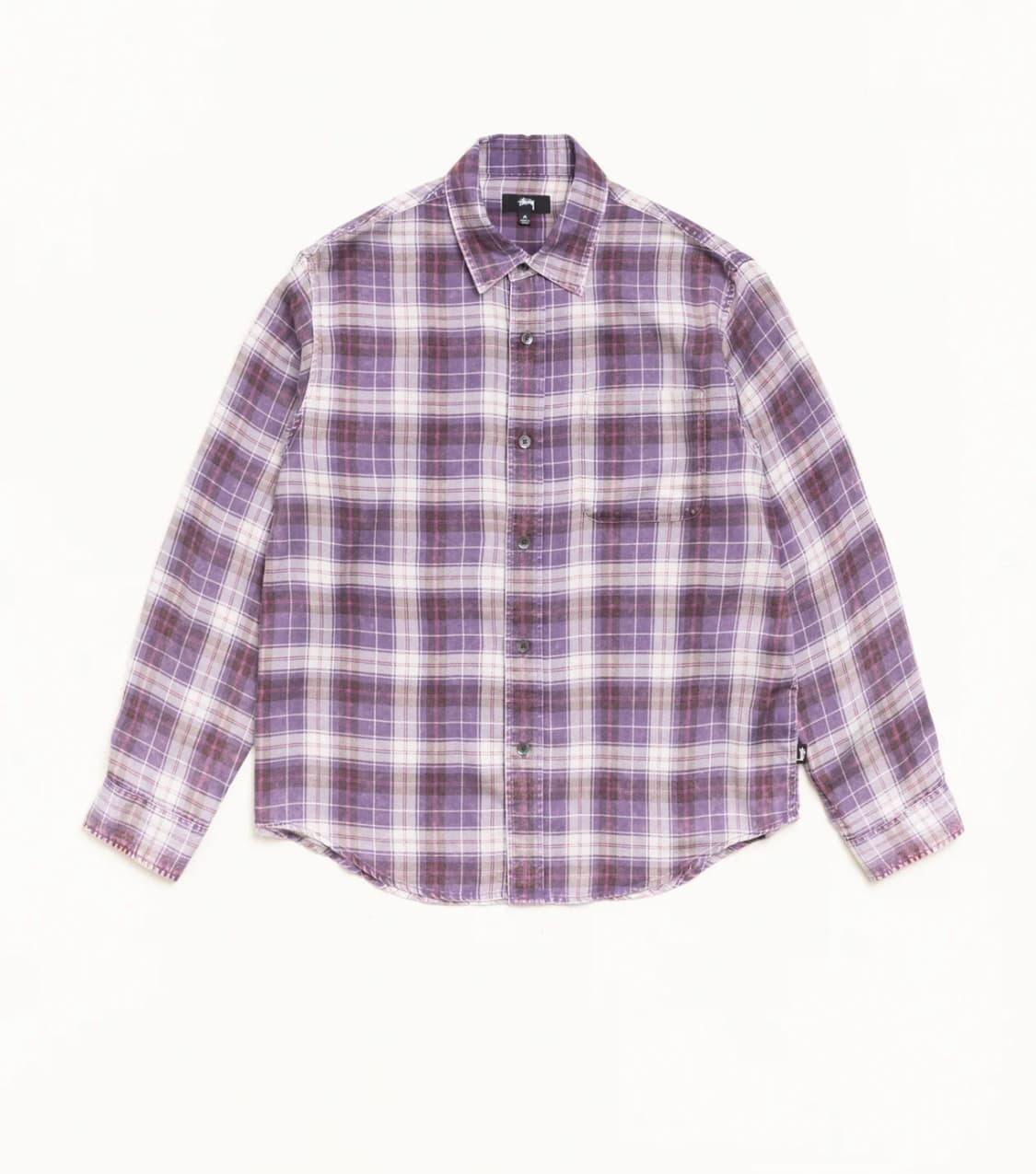 [L] 스투시 매튜 플레이드 셔츠 라벤더 상품이미지1