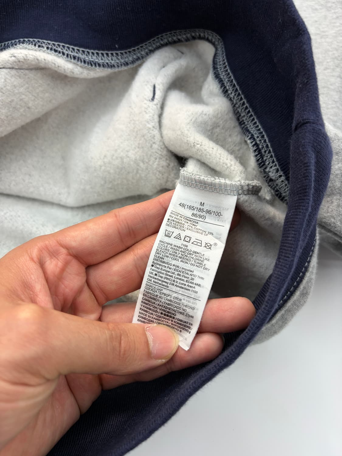 GAP 빅로고 투톤 후드 스웻셔츠 상품이미지4