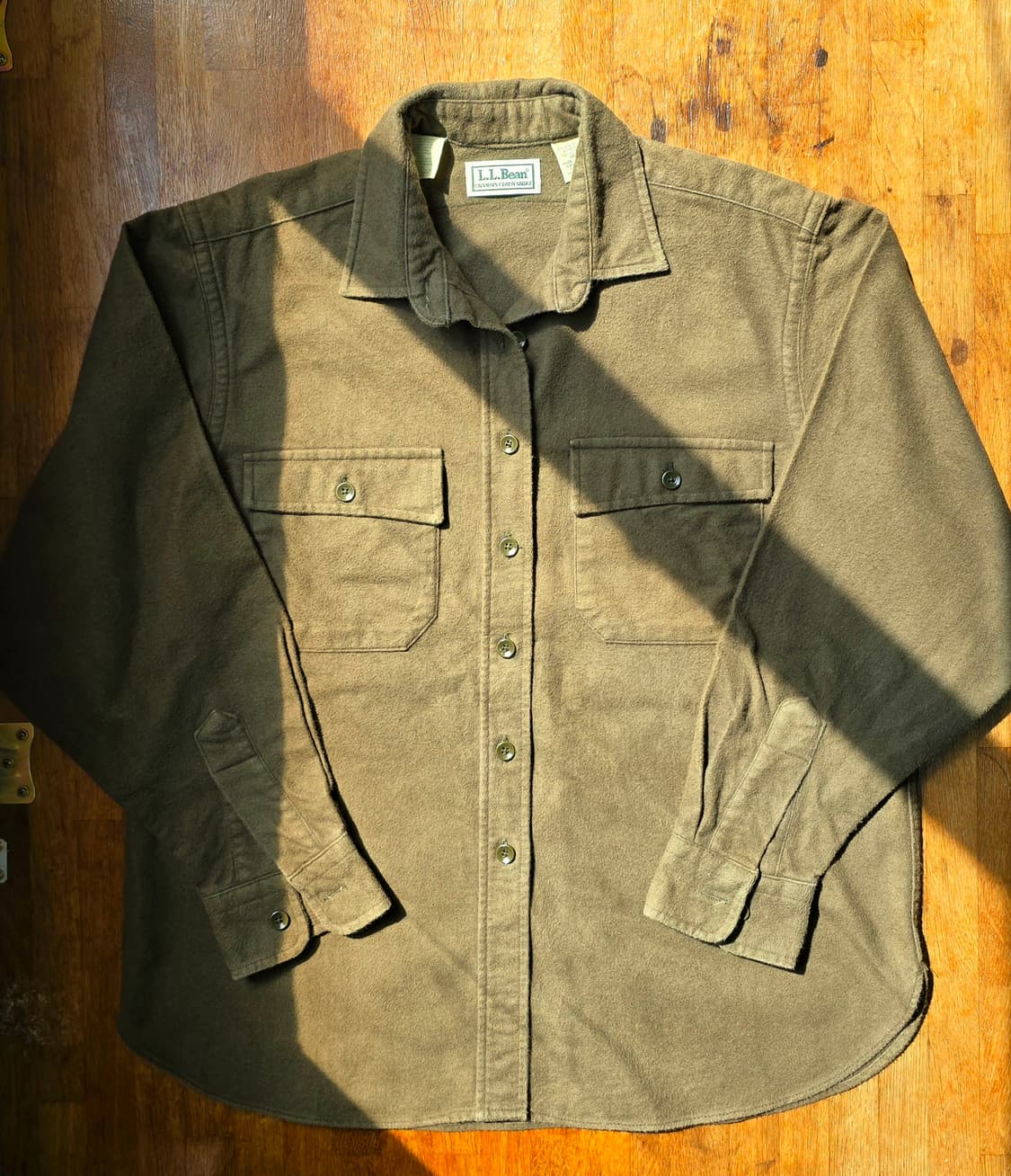 L.L.Bean 엘엘빈 샤모아 카키 컬러  Made In USA  상품이미지1