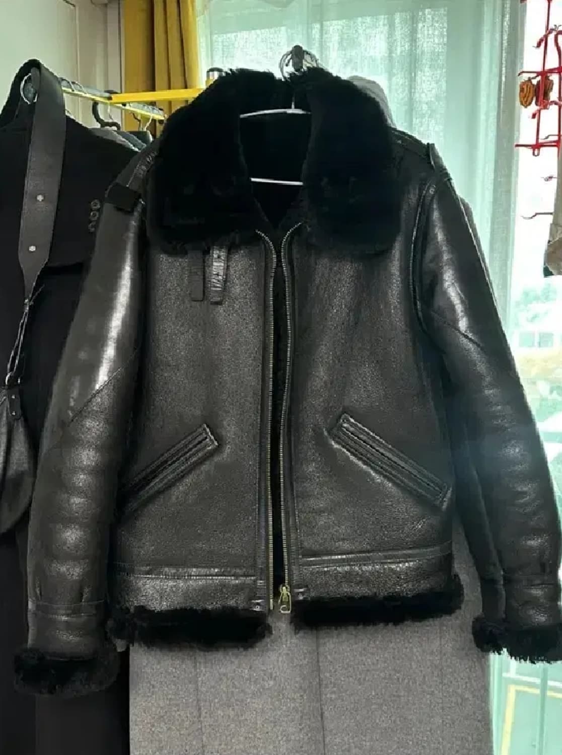 말가죽 보강 무스탕 무톤 자켓 xxl 역시즌 상품이미지1