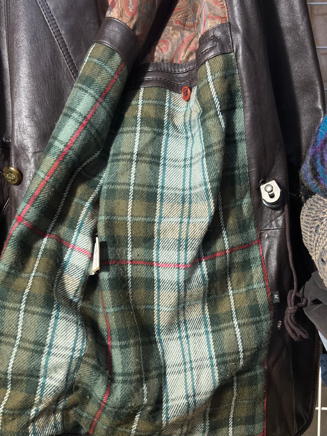 재패니즈 빈티지 하프 코트 레더 자켓 M 상품이미지6