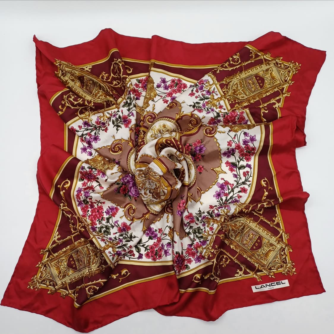 LANCEL 란셀 실크 스카프 (86cm) [BFS10751-68-04] 상품이미지4