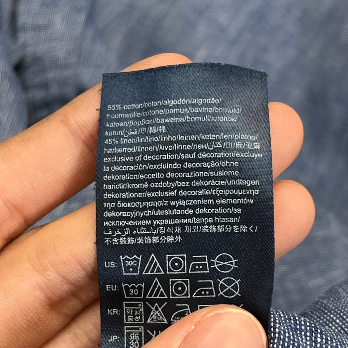 타미힐피거 린넨 반팔 셔츠 (L) 상품이미지4