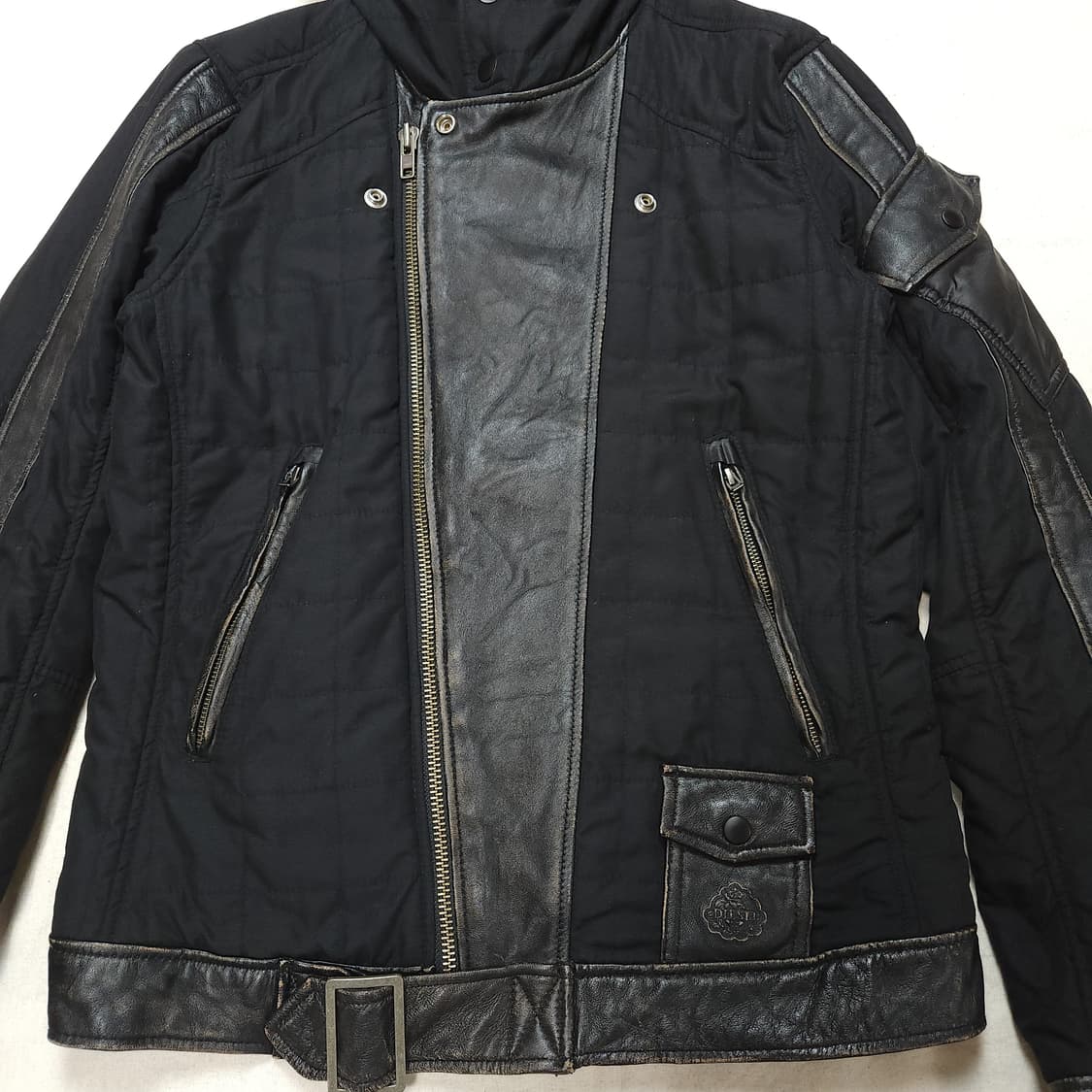 [S] 디젤 양가죽 트리밍 후드 자켓 (~90) 상품이미지2