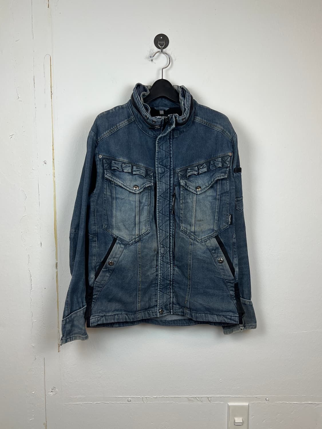 O150 FieldCore 워싱 데님 라이더 자켓 L 상품이미지1