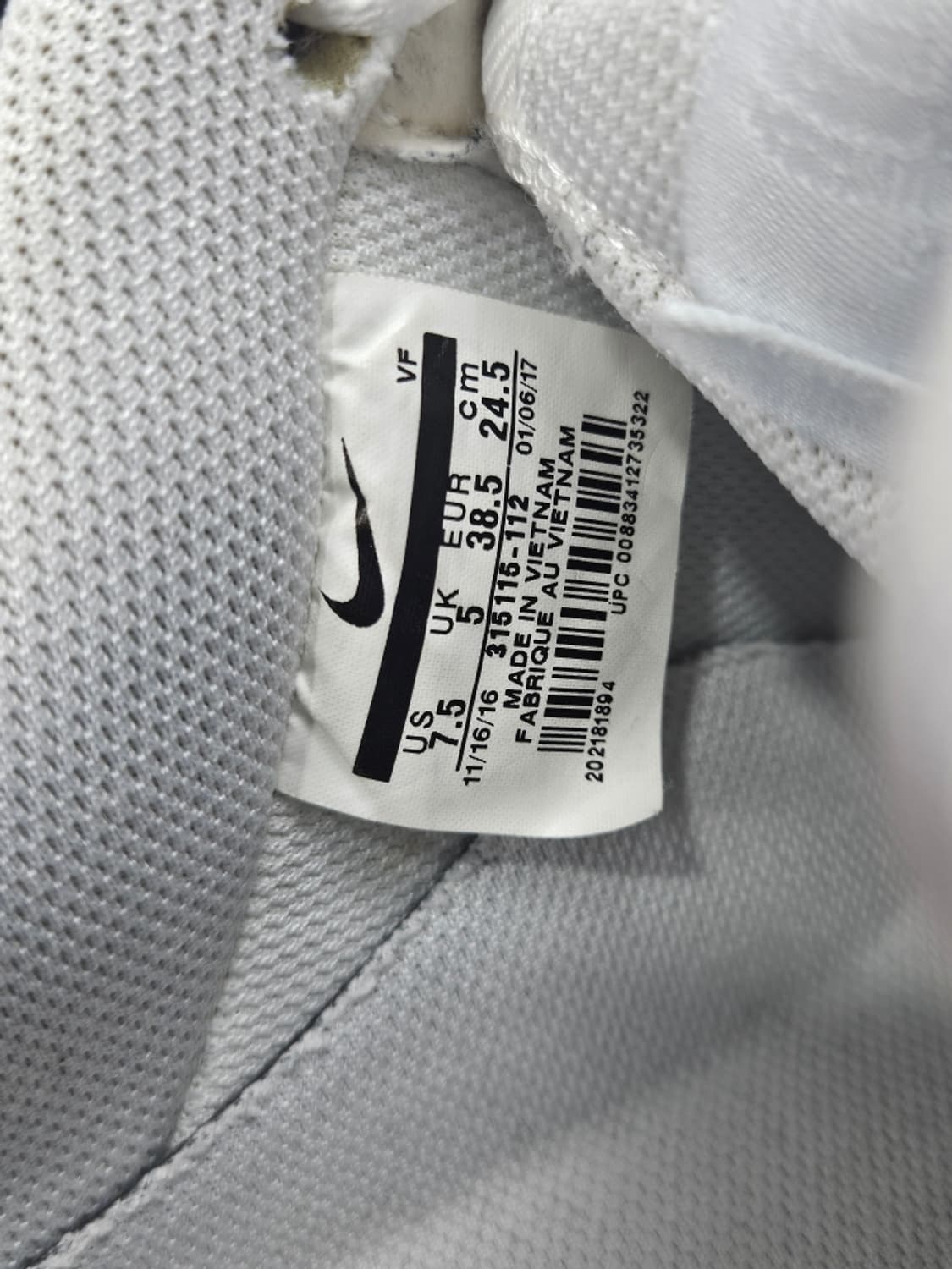 나이키 에어 포스 1 '07 로우 스니커즈 (245mm) / 11690 상품이미지10