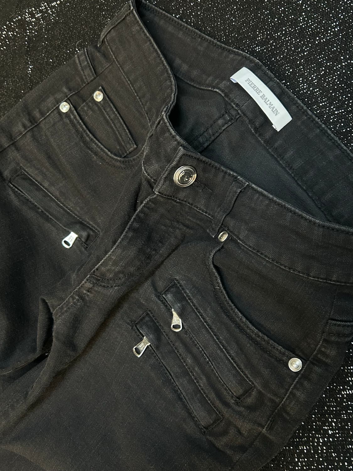 PIERRE BALMAIN 블랙 슬림핏 데님팬츠  상품이미지2