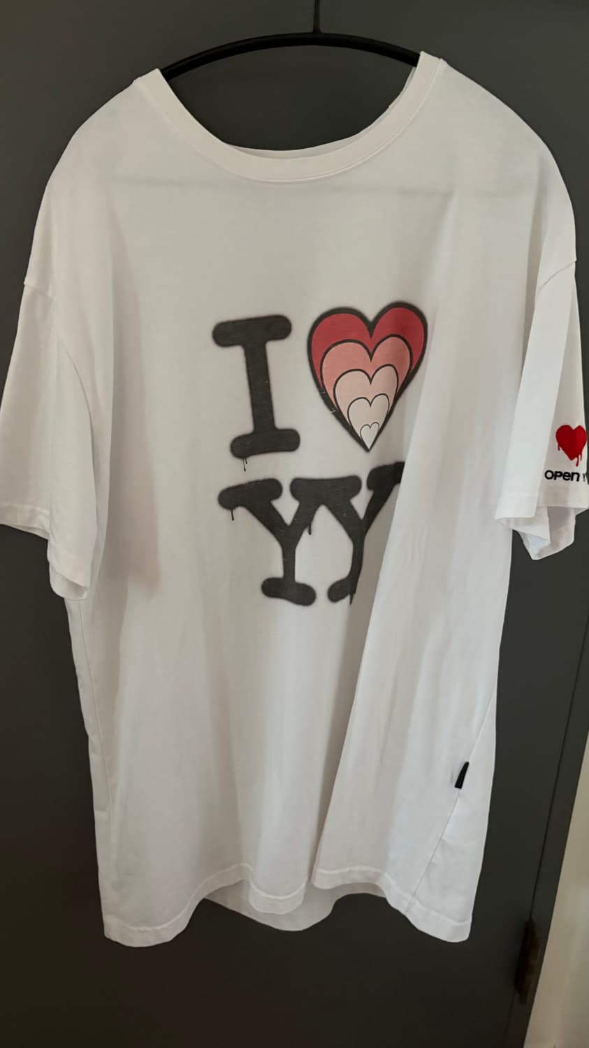 오픈 와이와이 티셔츠 I LOVE YY BOX TEE WHITE 상품이미지1