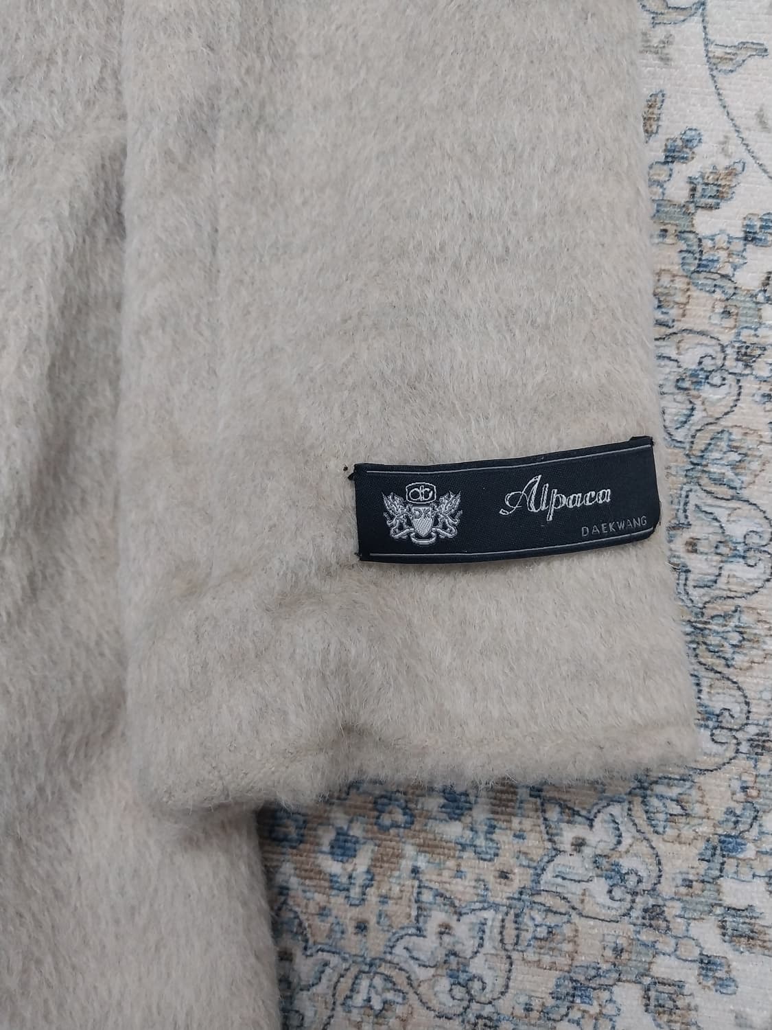 씨씨콜렉트 아이보리 울 혼방 코트 (허리끈분실) 상품이미지3