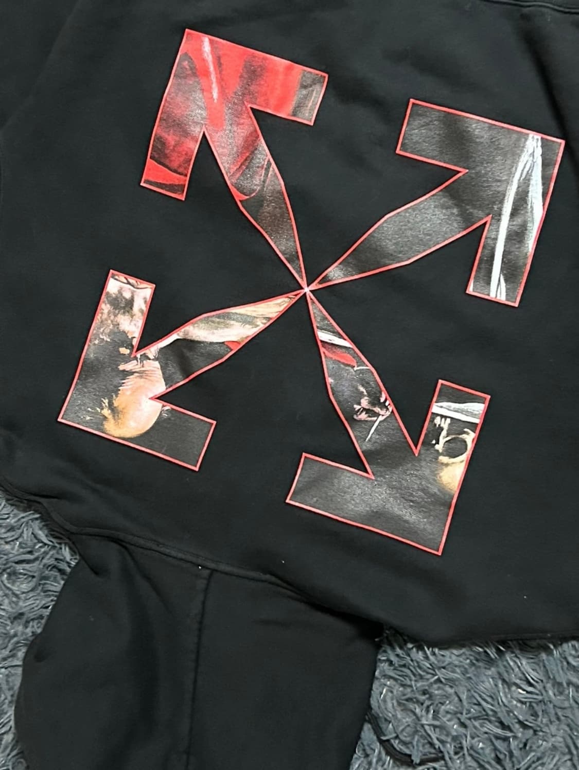 오프화이트 카라바조 후드티 상품이미지2