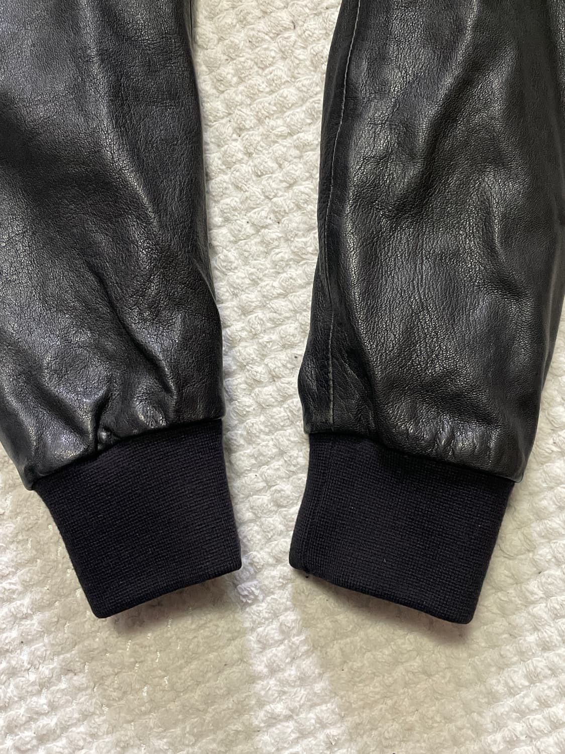 SIEG 웨스턴 무드 램스킨 양가죽 레더 블루종 자켓 상품이미지6