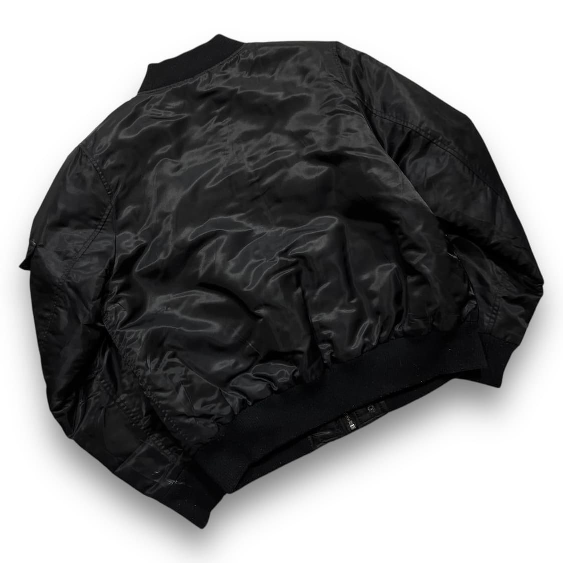 글래드 뉴스 펑크 스컬 패치 딥 다크 봄버 자켓  상품이미지3