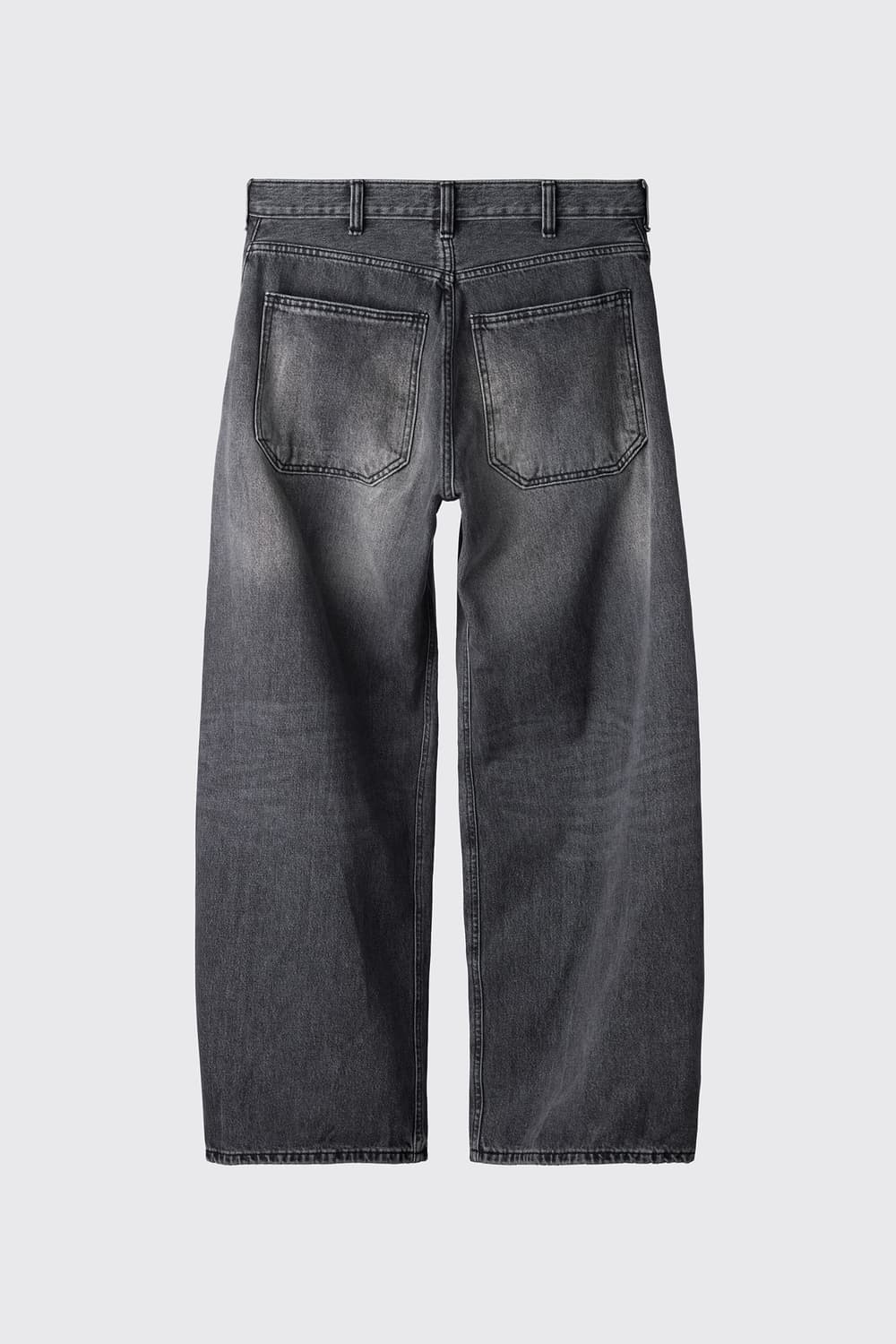 해칭룸 Wide Curve Jeans Washed Black(4) 상품이미지2