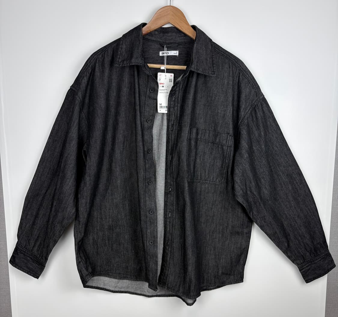 스파오 오버핏 데님 셔츠 (새상품) 상품이미지1