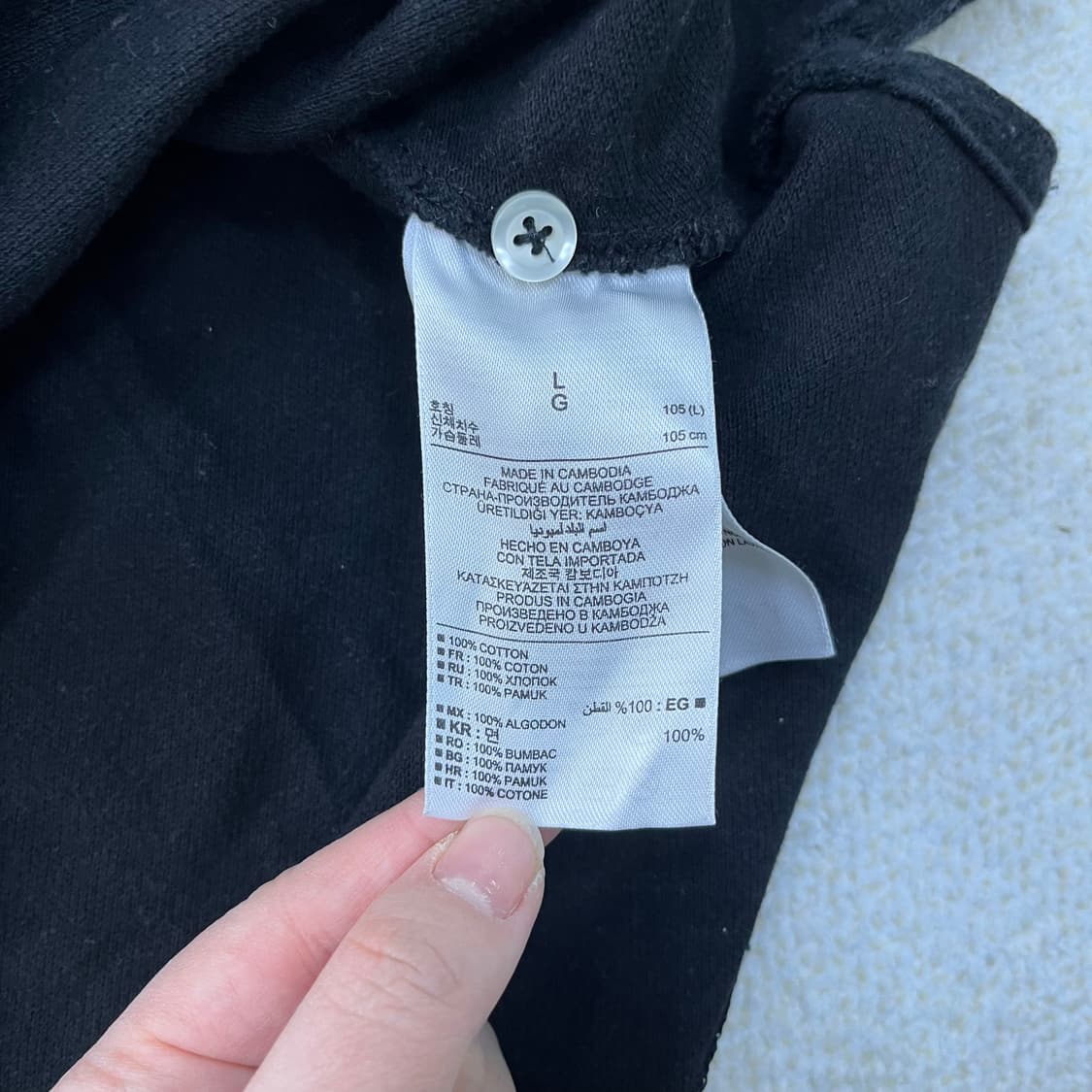 L 갭 긴팔 카라 티셔츠 0310M 상품이미지3