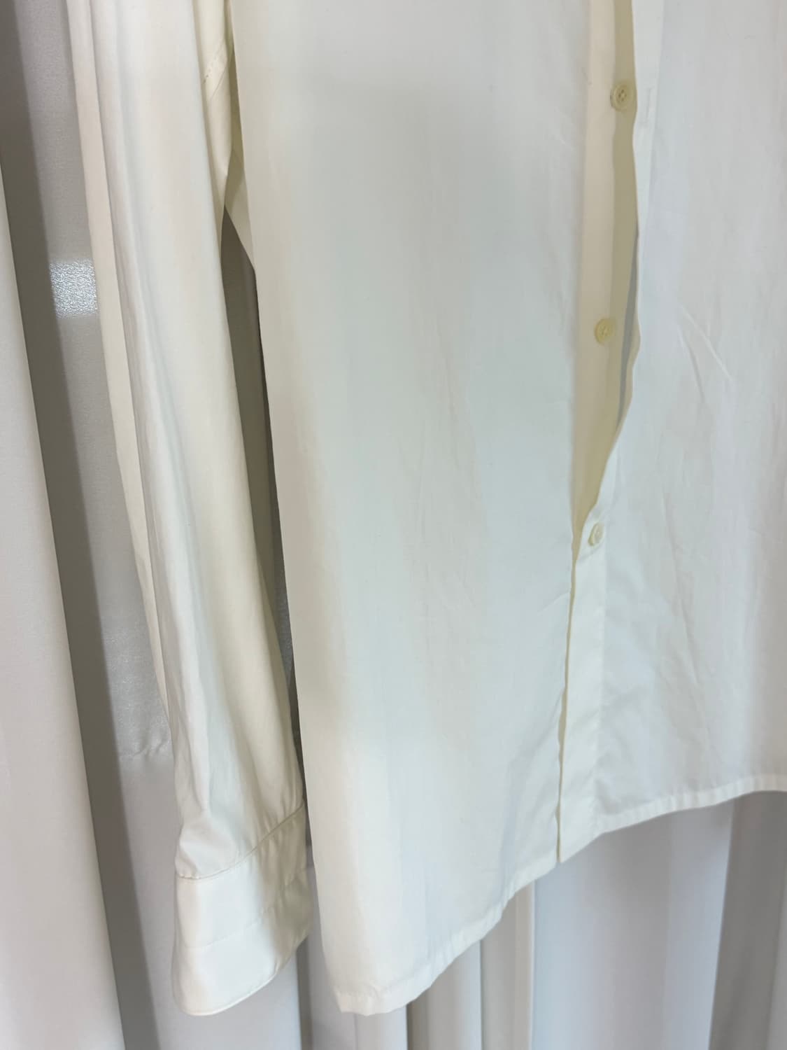 르메르 타이넥 화이트 크림 셔츠 상품이미지6