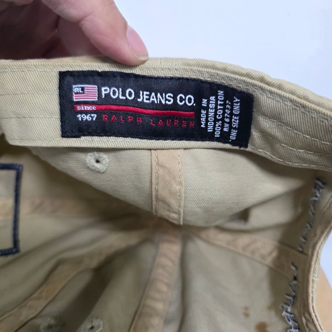 폴로 랄프로렌 진 90s 볼캡 베이지 모자 상품이미지8