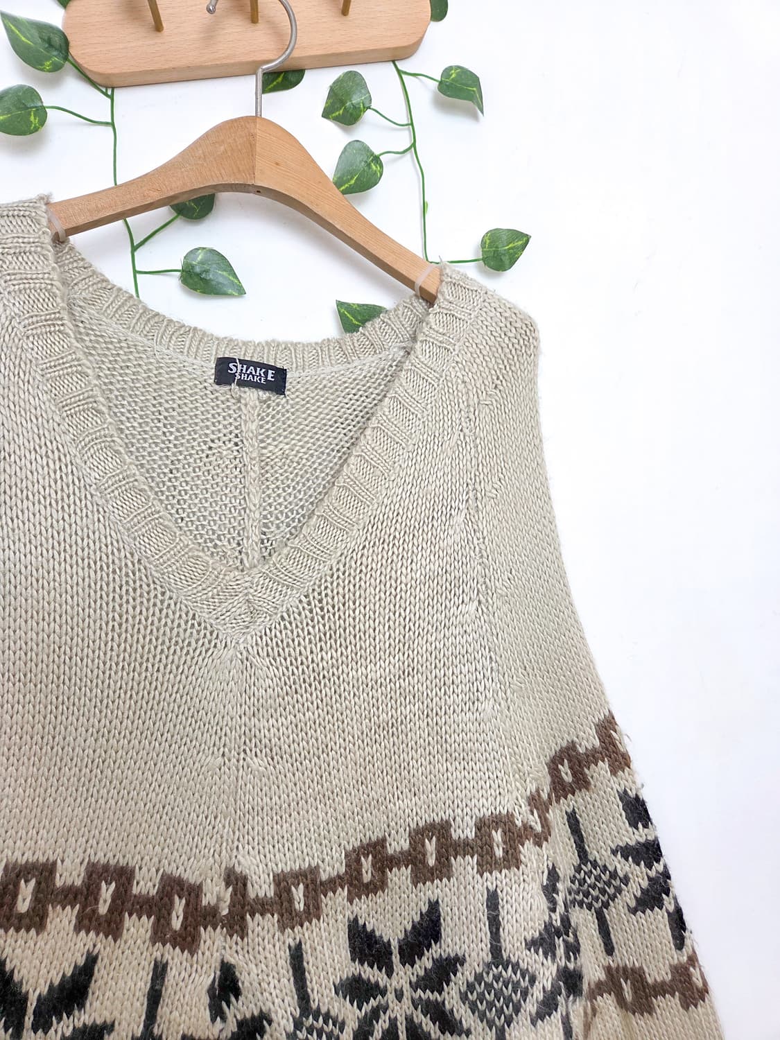 노르딕 케이프 니트 상품이미지2