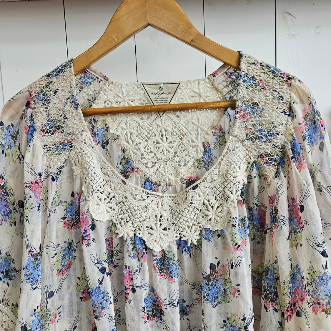 0327플라워 레이스 케이프 블라우스 상품이미지3