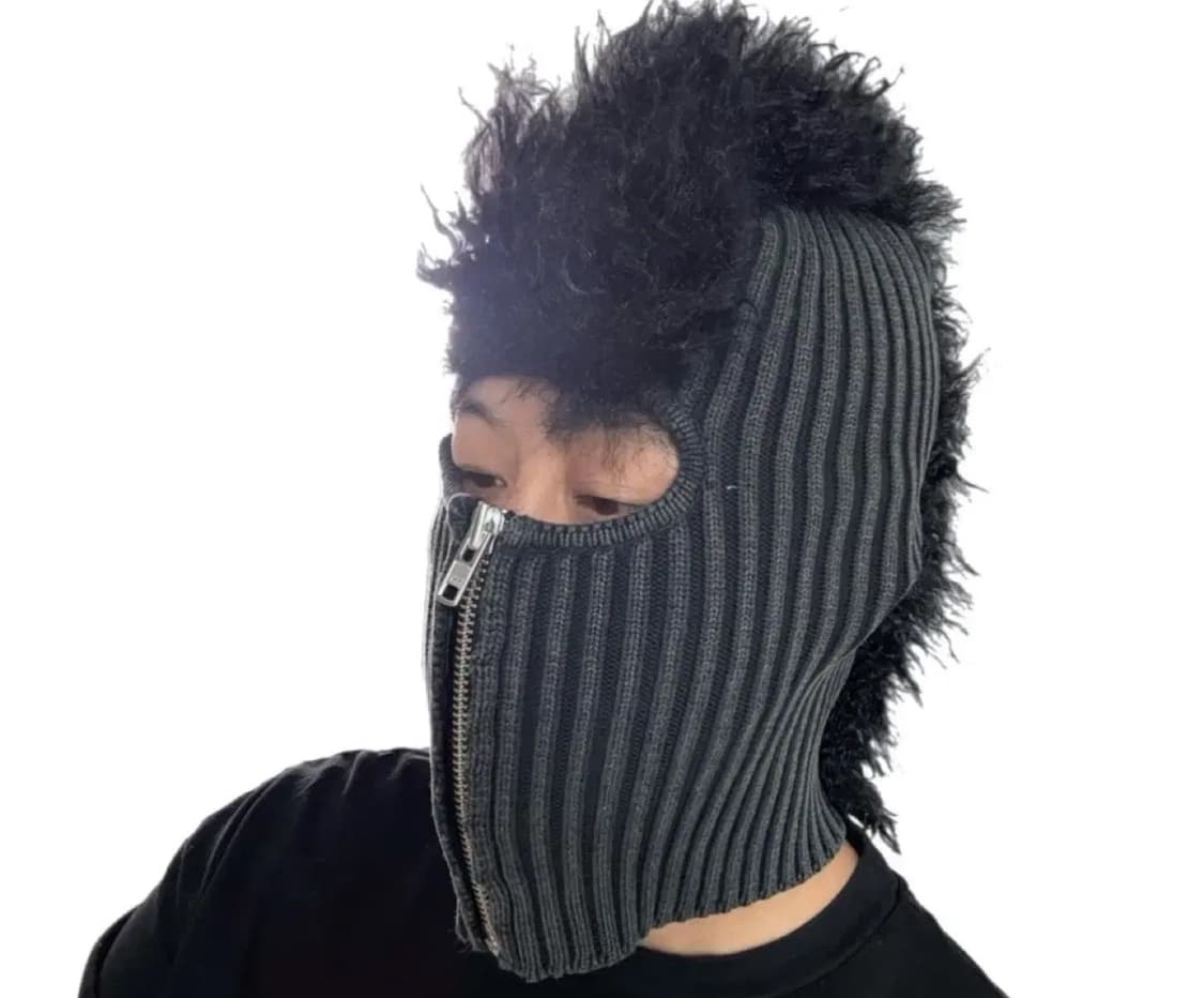 VAQUERA  모히칸 헤어 코튼 집업 바라클라바 상품이미지1