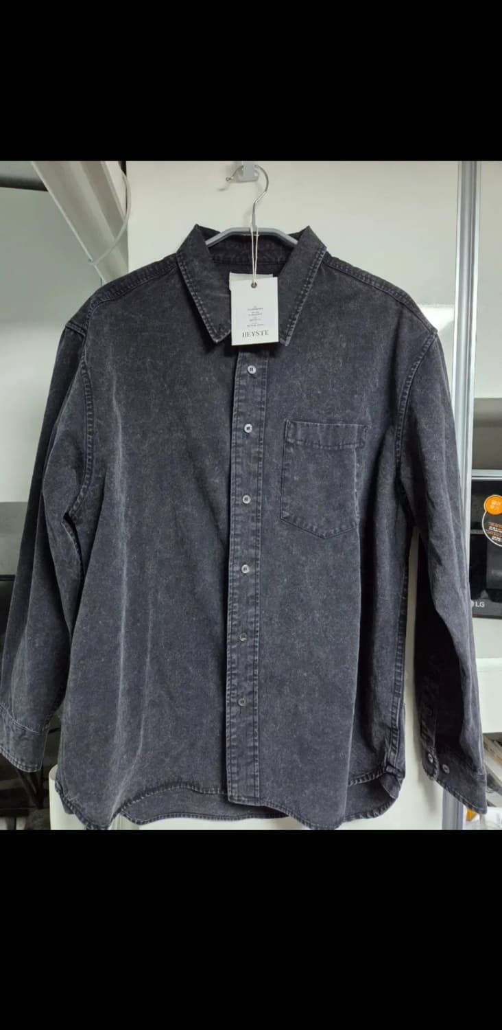 헤이스트 페이디드 헤비 코튼 셔츠 다크그레이 2 상품이미지2