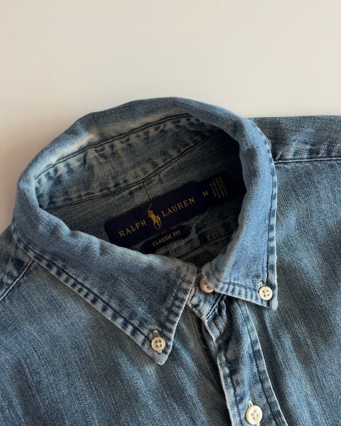 폴로 랄프로렌 데님 버튼다운 셔츠 M 상품이미지7