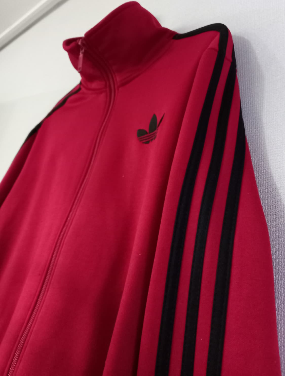 아디다스 파이어버드  빨검 레드 트랙탑 저지 져지집업 95/M 상품이미지2