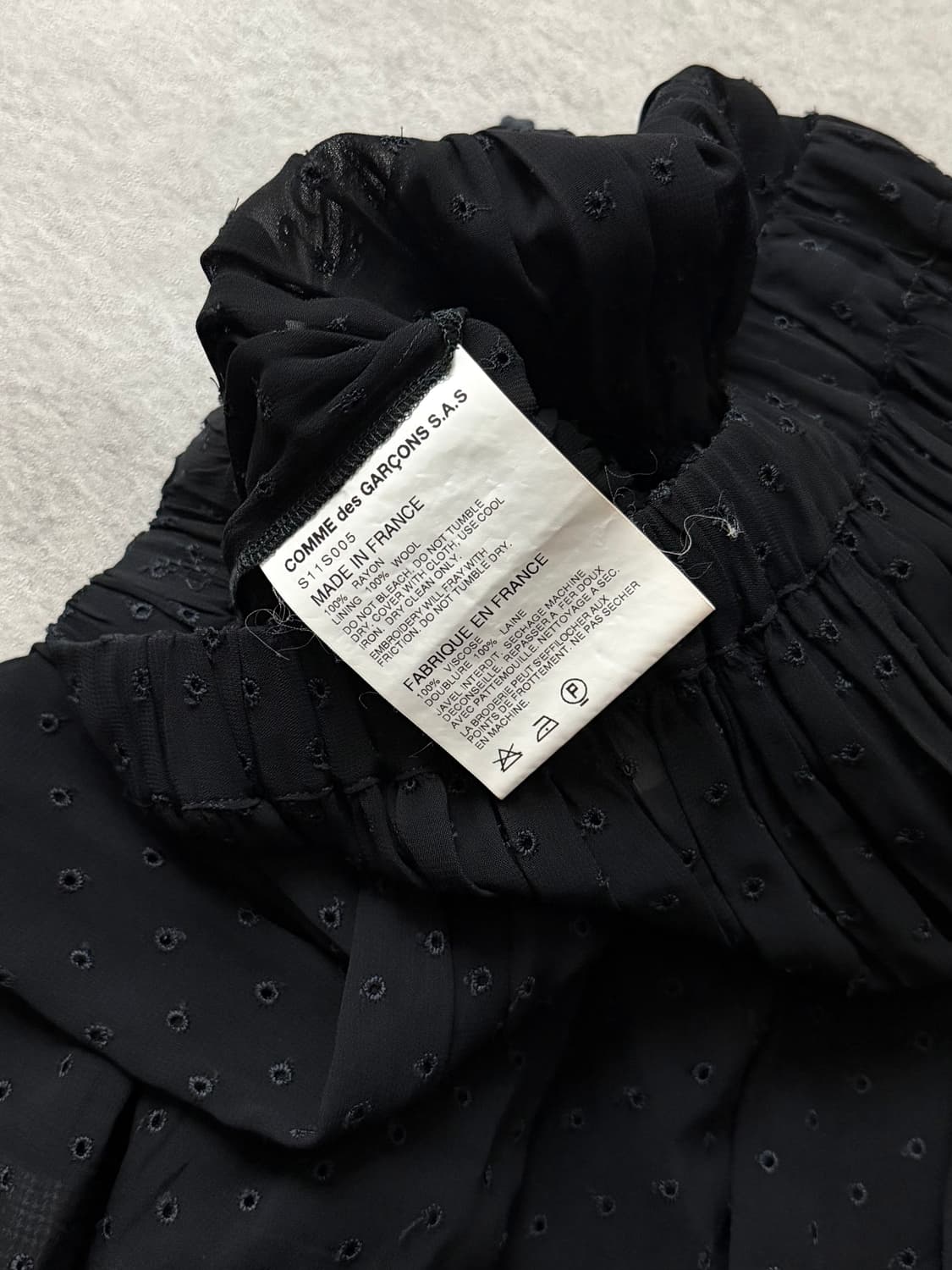 꼼데가르송 트리콧 스커트 상품이미지7