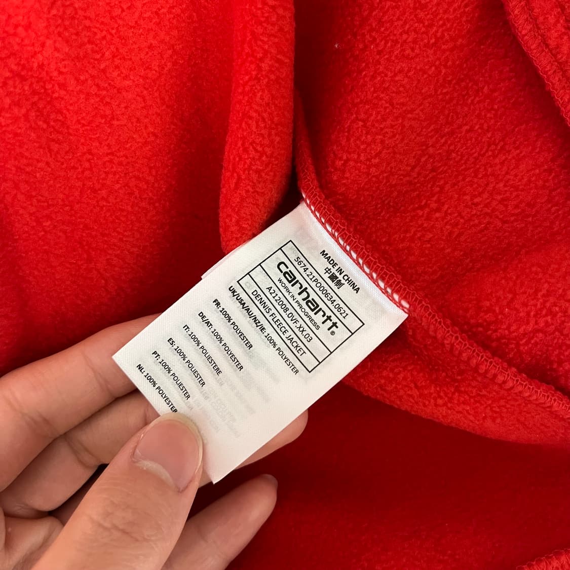 칼하트 윕 데니스 플리스 자켓 상품이미지6