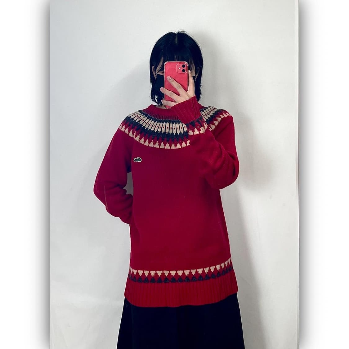 라코스테 패턴니트 m-L 상품이미지1