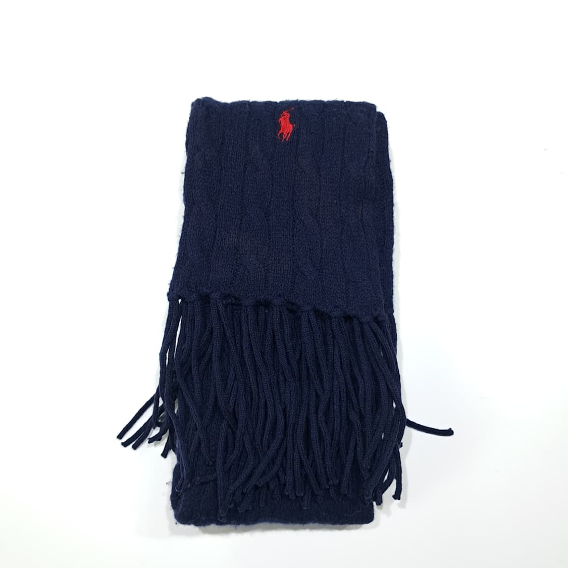 MX430 폴로 메리노울 캐시미어 혼방 케이블 니트 머플러 상품이미지7