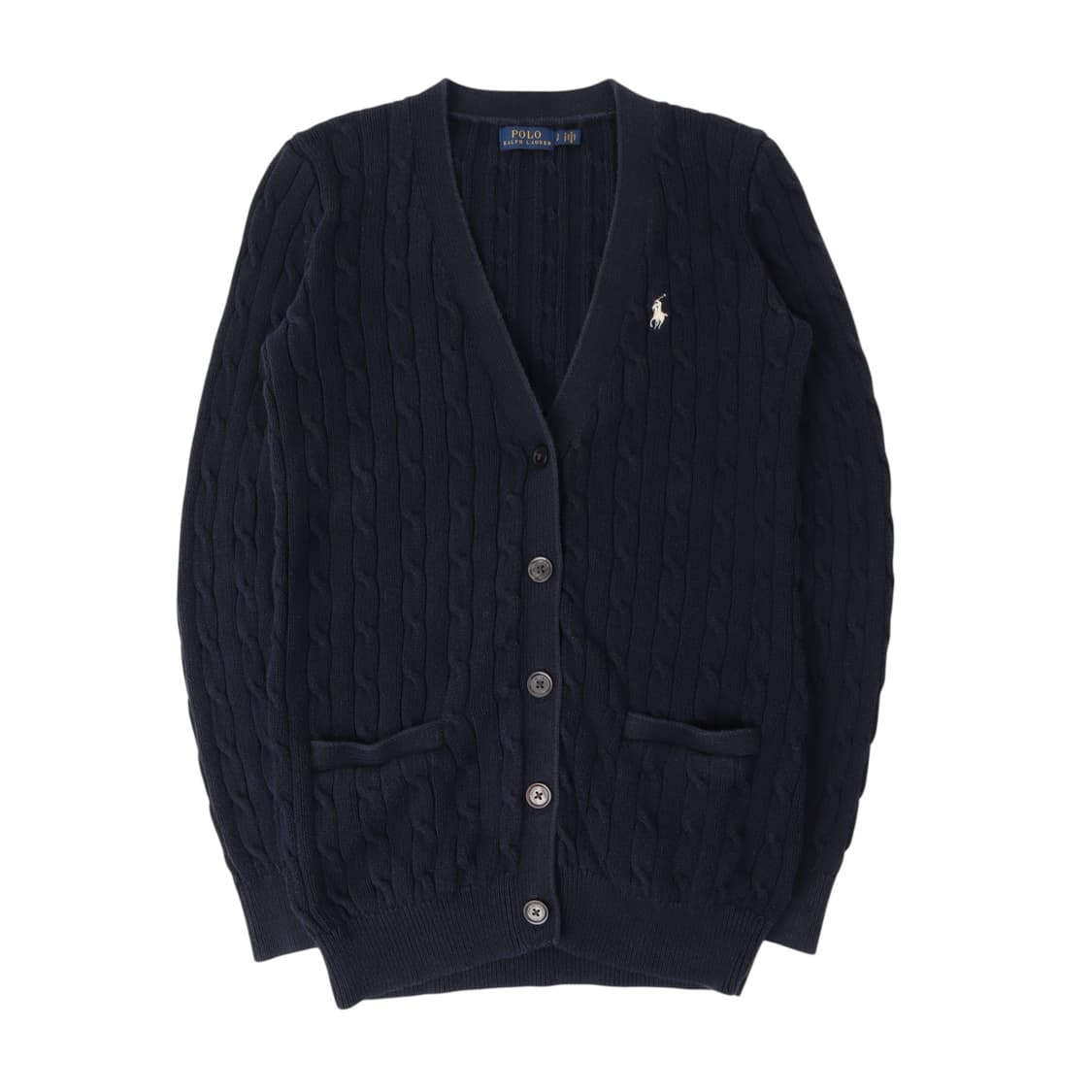 폴로 랄프로렌 네이비 케이블 니트 가디건 상품이미지1