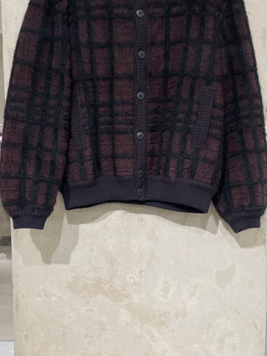 미쏘니 다크 브라운 앤 블랙 모헤어 리버시블 자켓 상품이미지3