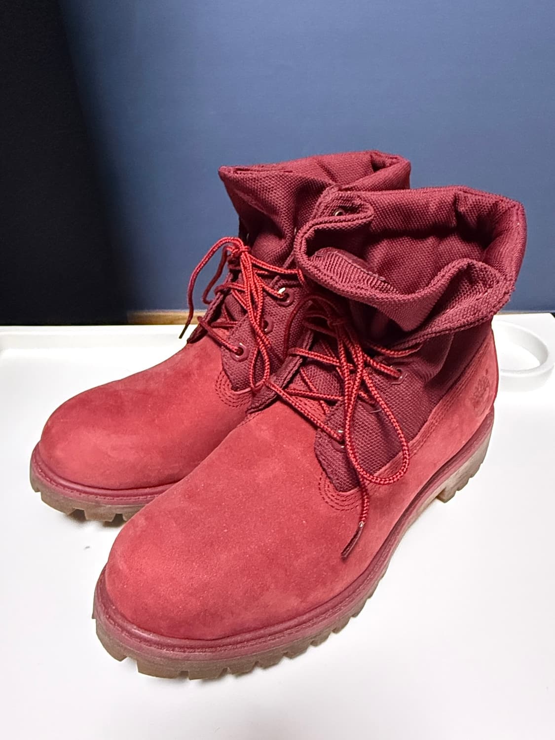 팀버랜드 롤탑 부츠 버건디 상품이미지1