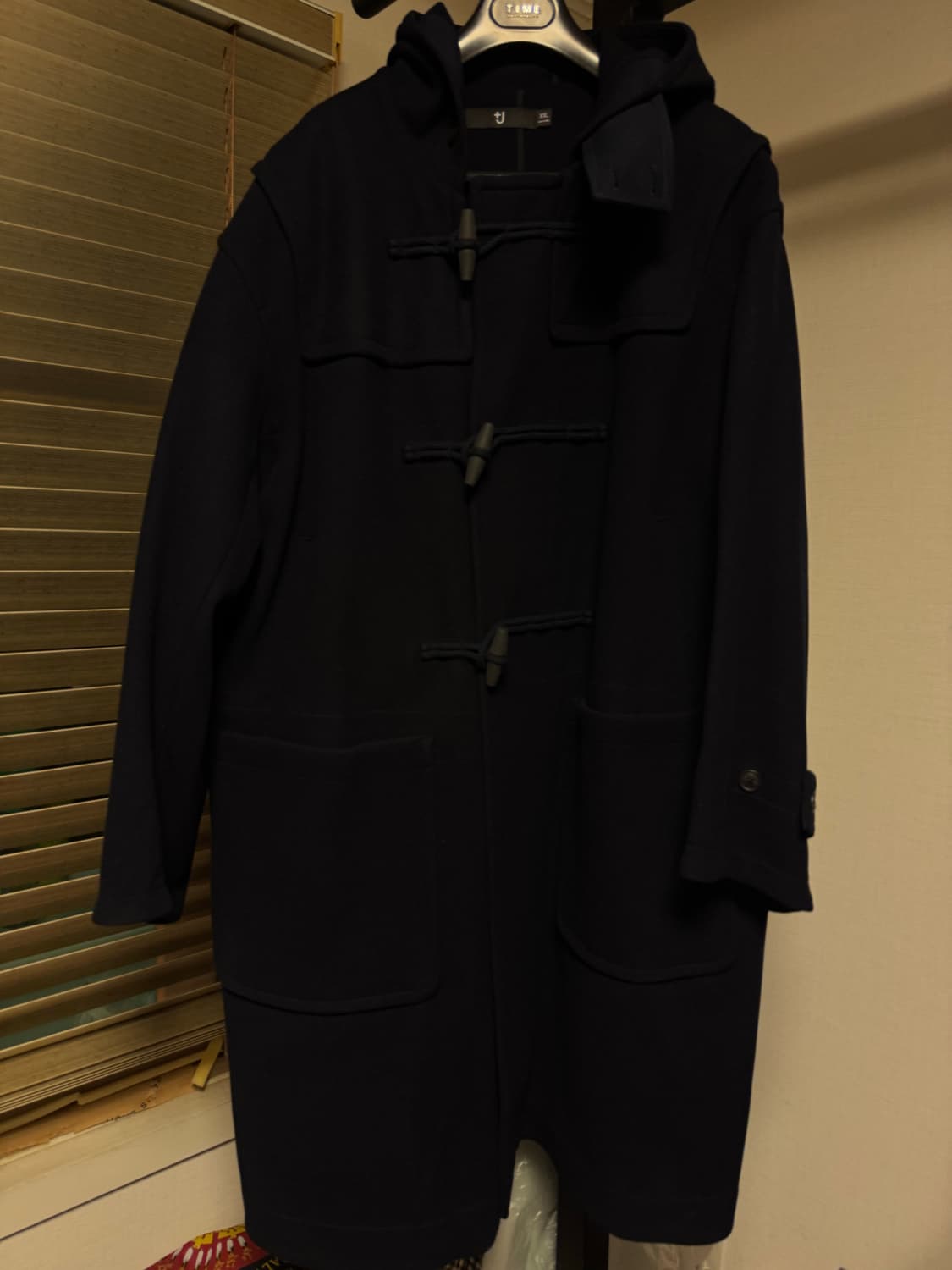 유니클로 질샌더 +J 오버사이즈 더플코트 블랙 XXL사이즈 상품이미지2