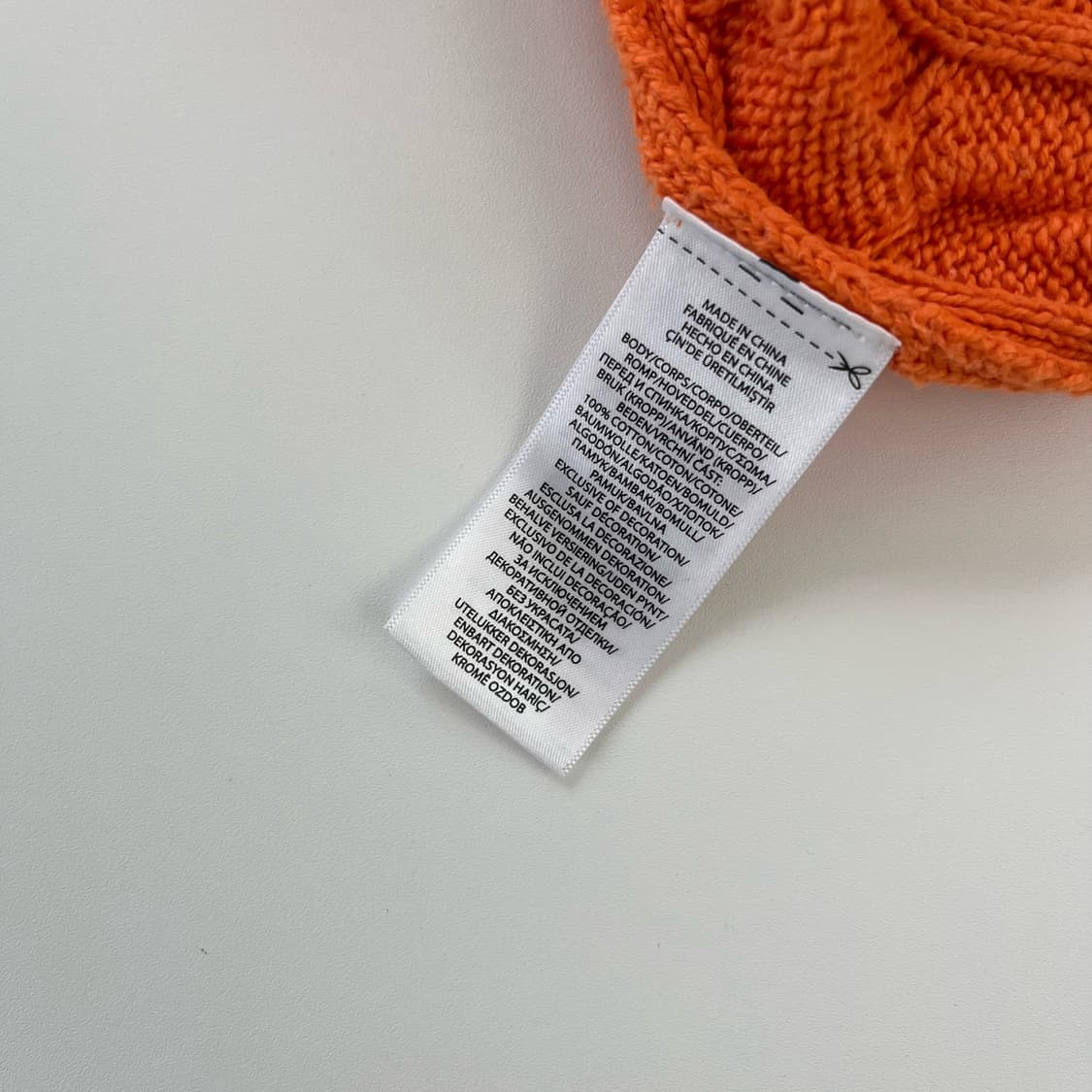 폴로 랄프로렌 오버핏 신형 QR라벨 오렌지 케이블 니트 상품이미지6