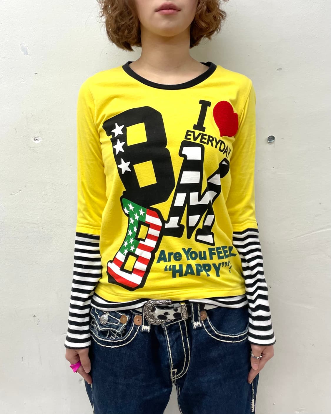 Yellow Bold Stripe Long Sleeve  상품이미지2