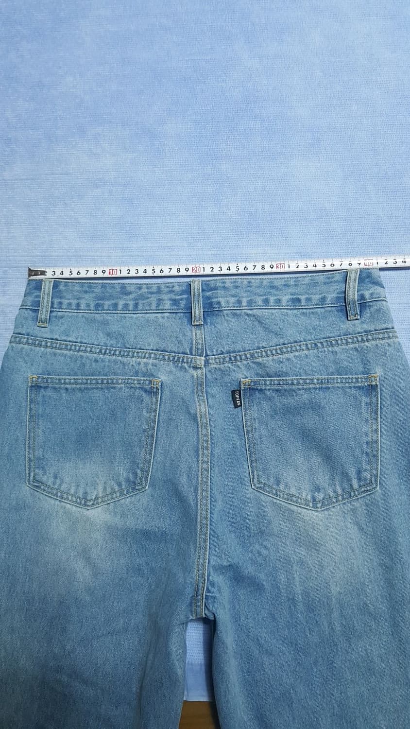 토피 미사용 와이드청바지 32인치 기장109 상품이미지6