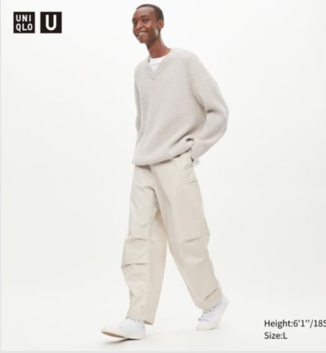 새상품))유니클로 UNIQLO U 파라슈트 팬츠 L84-92cm)사이즈 상품이미지7