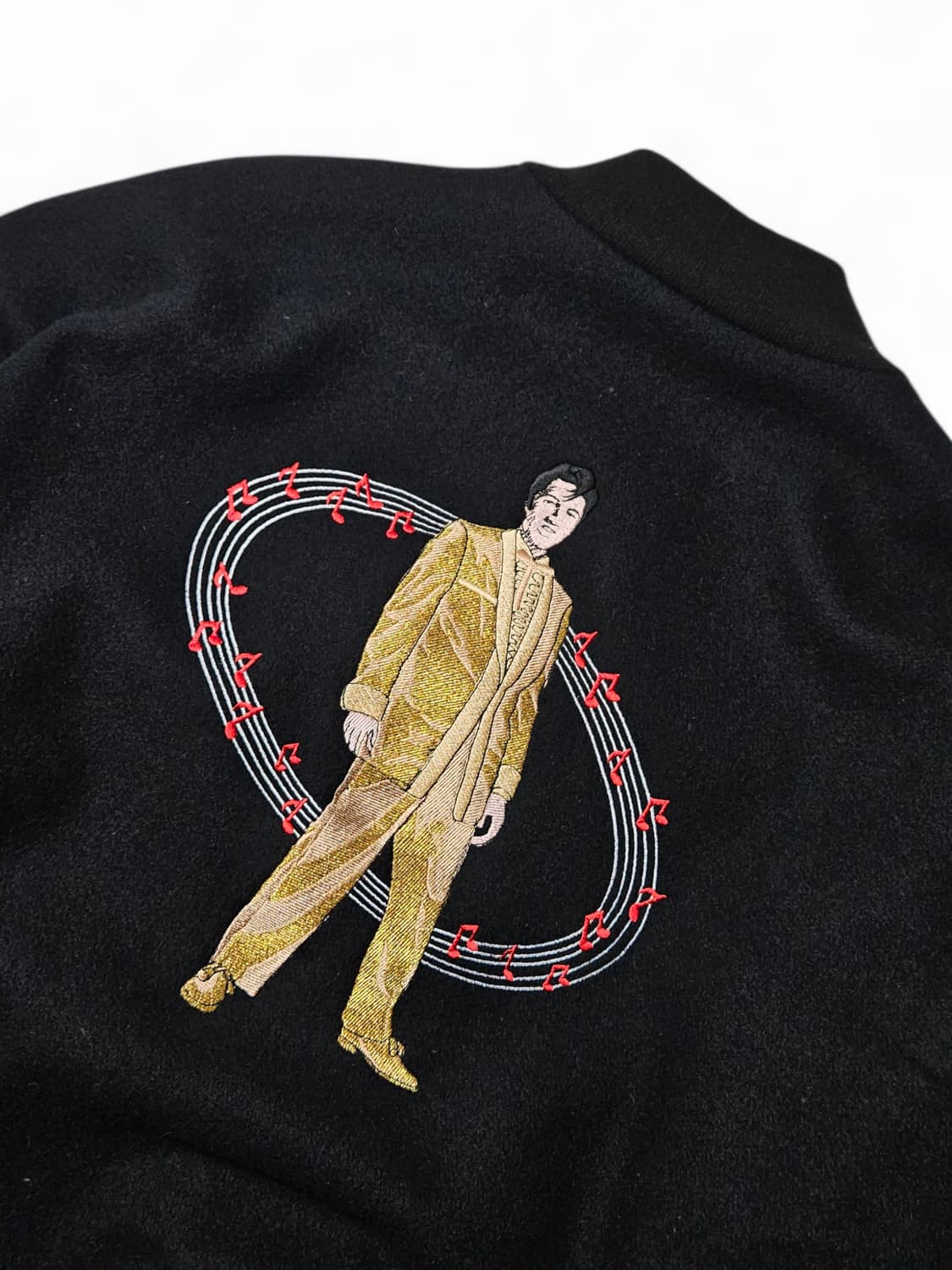 1990's 엘비스 프레슬리 암레더 바시티 자켓 L 상품이미지5