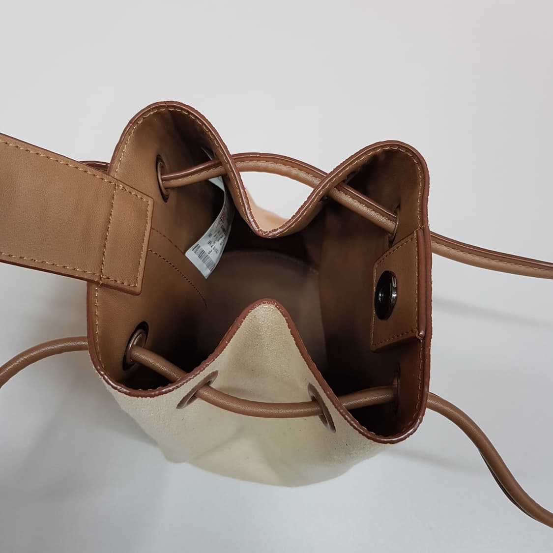 KUHO 구호 캔버스 레더 스트랩 버킷 숄더백 상품이미지4