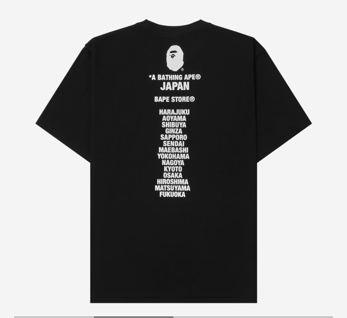 2XL) 베이프 재팬 에이프 헤드 티셔츠 블랙 새상품 상품이미지2