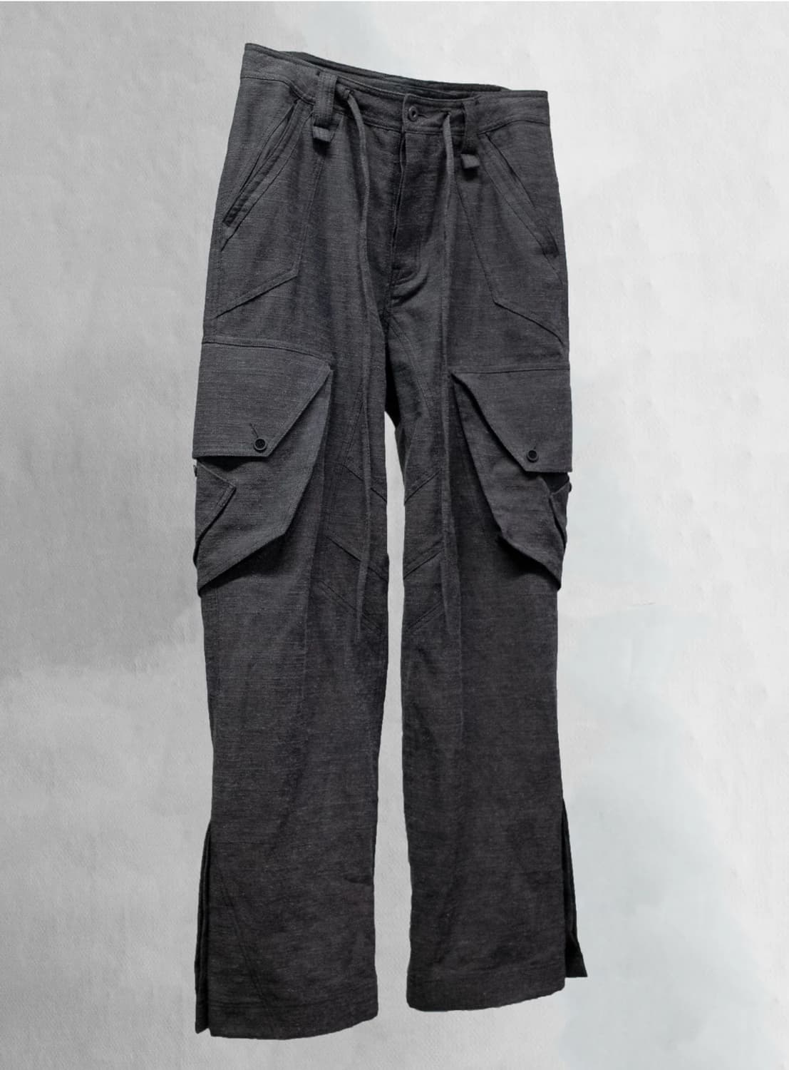 Blackmerle cargo pants slub grey M 상품이미지3
