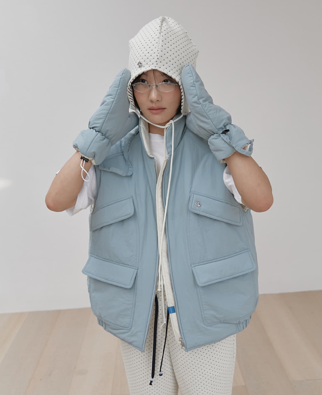 오헤시오 리버시블 패딩 베스트 상품이미지3